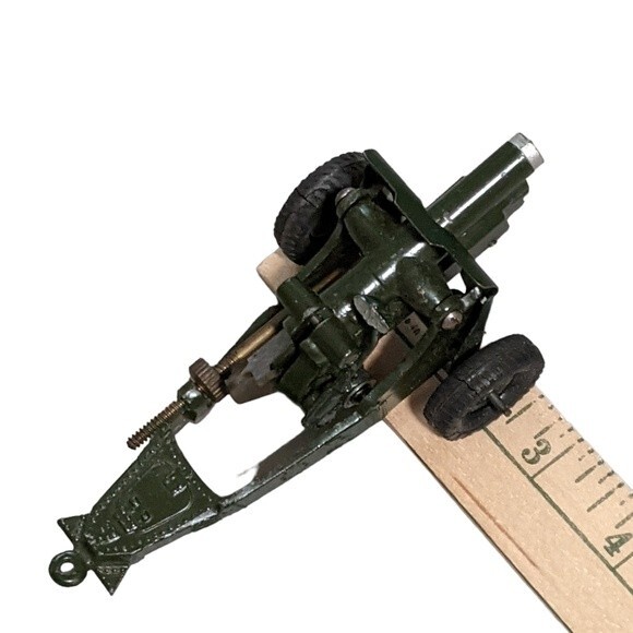 Royal Artillery Howitzer Muzzle loading Rubber tires 4.5" No. 1725 original box - Picture 3 of 10